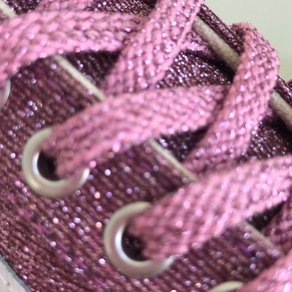 Vans old skool lurex glitter pink sneaker shoes - Picture 4 of 7